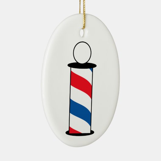 Barber Pole Keramik Ornament (Rechts)