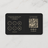 Barber Pole Modernes Barbershop New Orleans Club Visitenkarte (Rückseite)