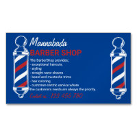 Barber Pole Salon Blue Marine