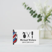 Barber Pole | Schneidwerkzeuge Visitenkarte (Stehend Vorderseite)