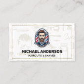 Barber Poles | Einkaufseigentümer Visitenkarte (Vorderseite)