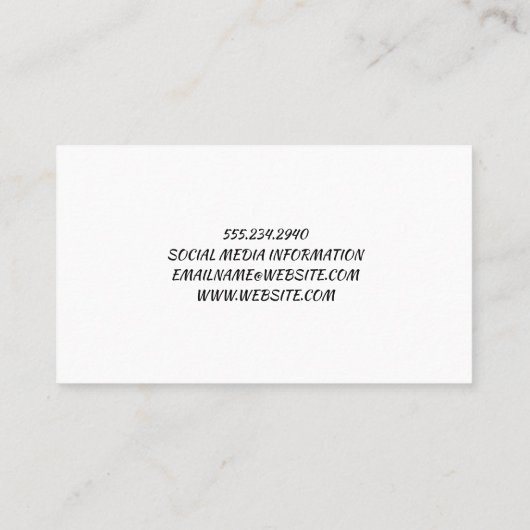 Barber Poles | Haarschnitt und Shaves Visitenkarte (Rückseite)