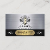 Barber Poles | Haarschnitt und Shaves Visitenkarte (Vorderseite)