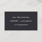 Barber Poles | Hair Cut | Leather Visitenkarte (Rückseite)