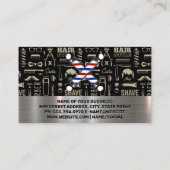 Barber Poles | Muster | Rabatt Visitenkarte (Rückseite)