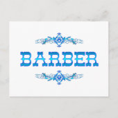 BARBER POSTKARTE (Vorderseite)