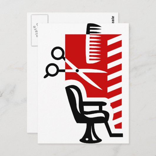 Barber Postkarte (Vorne/Hinten)