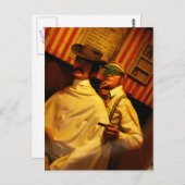 Barber Postkarte (Vorne/Hinten)