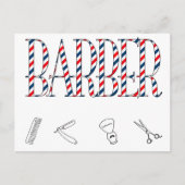 Barber Postkarte (Vorderseite)