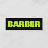 Barber Premium Google Maps QR Mini Visitenkarte (Vorderseite)