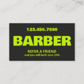 Barber QR Empfehlungskarte (Vorderseite)