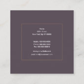 Barber Quadratische Visitenkarte (Rückseite)