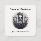 Barber Quadratische Visitenkarte (Vorderseite)