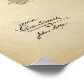 Barber Razor Patent Poster Print Artwork (Ecke)