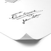 Barber Razor Patent Poster Print Artwork (Ecke)