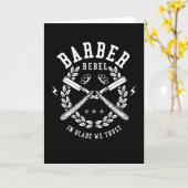 Barber Rebel Karte (Gelbe Blume)