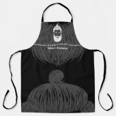 Barber Salon Bekleidung Männer Mustache Bärenhair Schürze (Vorderseite)