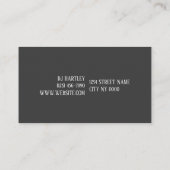 Barber Salon Business Card Visitenkarte (Rückseite)