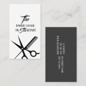 Barber Salon Business Card Visitenkarte (Vorne/Hinten)