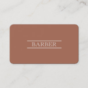 Barber Schwarz-Weiß Moderne Professionelle Einfach Visitenkarte
