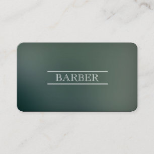 Barber Schwarz-Weiß Moderne Professionelle Einfach Visitenkarte
