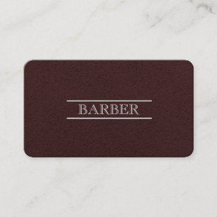 Barber Schwarz-Weiß Moderne Professionelle Einfach Visitenkarte