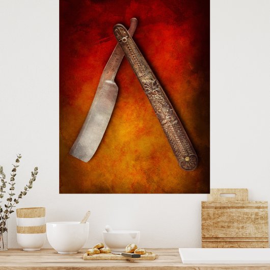 Barber - Shabend - Behalt einer steifen Oberlippe Poster (Küche)