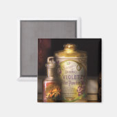 Barber - Sharp & Dohme's Violett-Toilettenpulver Magnet (Vorderseite/Rückseite)
