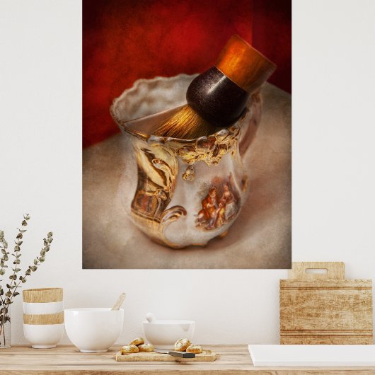 Barber - Shave - Die Schönheit des Grillens Poster (Küche)