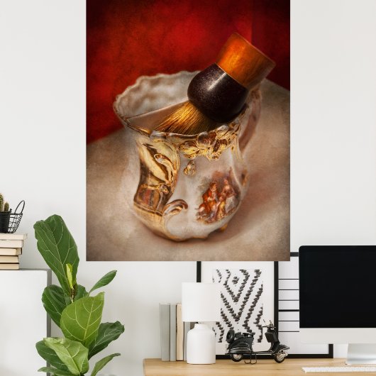 Barber - Shave - Die Schönheit des Grillens Poster (Heimbüro)