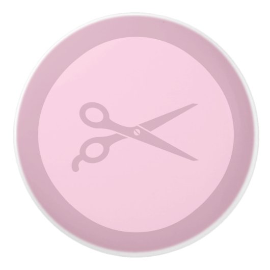 Barber Shears Hair Salon Scheren CUSTOM FARBE Keramikknauf (Vorderseite)