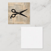 Barber Shears Vintage Textstil Art Begleitkarte (Vorne/Hinten)