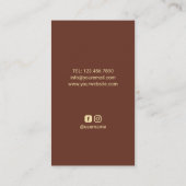 Barber Shop Barber Pole Barbershop Red Brick Haar Visitenkarte (Rückseite)