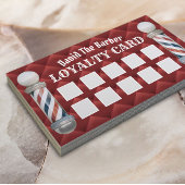 Barber Shop Barbershop Luxury Red Quilalty Treuekarte