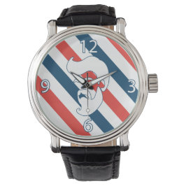 Barber Shop Bearted Man Watch Armbanduhr