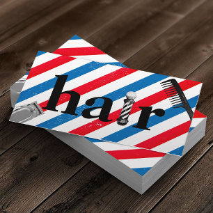 Barber Shop Beruflich Hair Stylist Visitenkarte