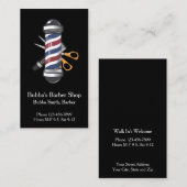 Barber Shop Business Card Visitenkarte (Vorne/Hinten)