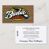 Barber Shop Business Card Visitenkarte (Vorne/Hinten)
