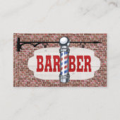 Barber Shop Business Card Visitenkarte (Vorderseite)