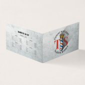 Barber Shop Crown Barber Pole Ernennung Loyalität Visitenkarten (Vorderseite)