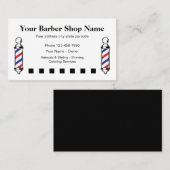Barber Shop Einfache Kundenbelohnungen Design Treuekarte (Vorne/Hinten)