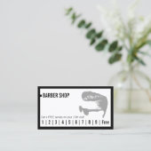 Barber Shop Einfache Rahmen Männer Haar Loyalty Pu Treuekarte (Stehend Vorderseite)