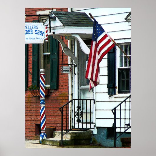 Barber Shop Eingang Poster (Vorne)