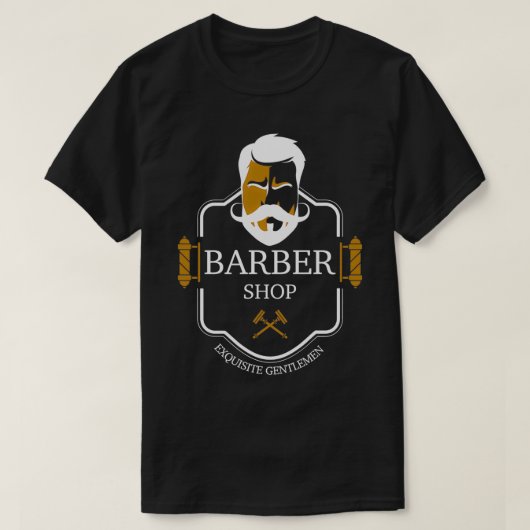Barber Shop Exquisite Gentlemen Haircut Frisur T-Shirt (Design vorne)