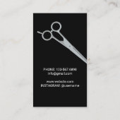 Barber Shop Frisur Stylist Beruflich Barbershop Visitenkarte (Rückseite)