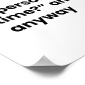 Barber Shop Funny Definition Poster (Ecke)