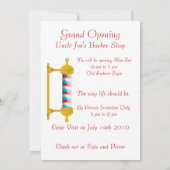 Barber Shop Grand Opening Einladung (Rückseite)