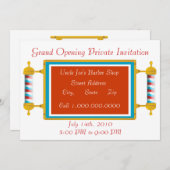Barber Shop Grand Opening Einladung (Vorne/Hinten)