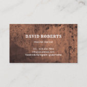 Barber Shop Haare Stylist Barbier Barbershop Kupfe Visitenkarte (Rückseite)