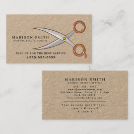 Barber Shop Hair Stylist Professional Barbershop Visitenkarte